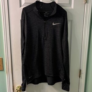 Nike Black Dri-FIT Quarter-Zip Top